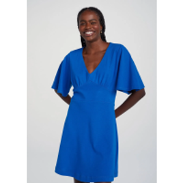 Vestido Feminino Curto Evasê Com Decote Em V - Hering na Outlet Espaço Hering