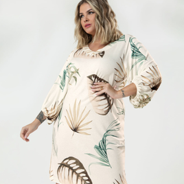 Vestido Manga 3/4 Gardem Secret Glam - Feminino na Rovitex
