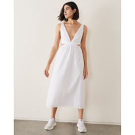 Vestido Midi com Alças Cruzadas Costas Amaro na Amaro