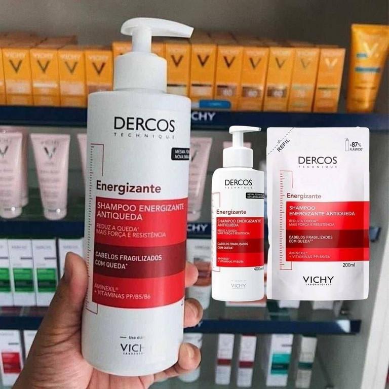 Vichy Dercos Energizante Kit – Shampoo 400ml + Shampoo Refil 200ml na Magazine Luiza