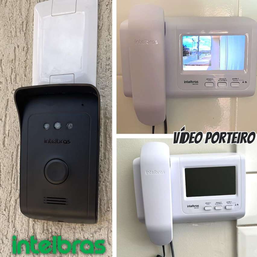 Vídeo Porteiro com Monofone IVR 1010, Intelbras Preto/Branco na Amazon