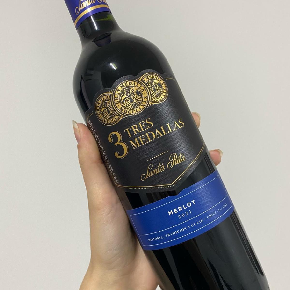 VINHO 3 MEDALLAS MERLOT 750ml na Amazon