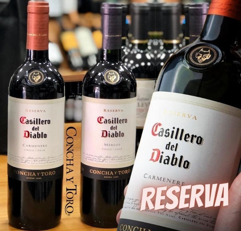 Vinho Chileno Casillero Del Diablo Carmenere 750ml na Amazon