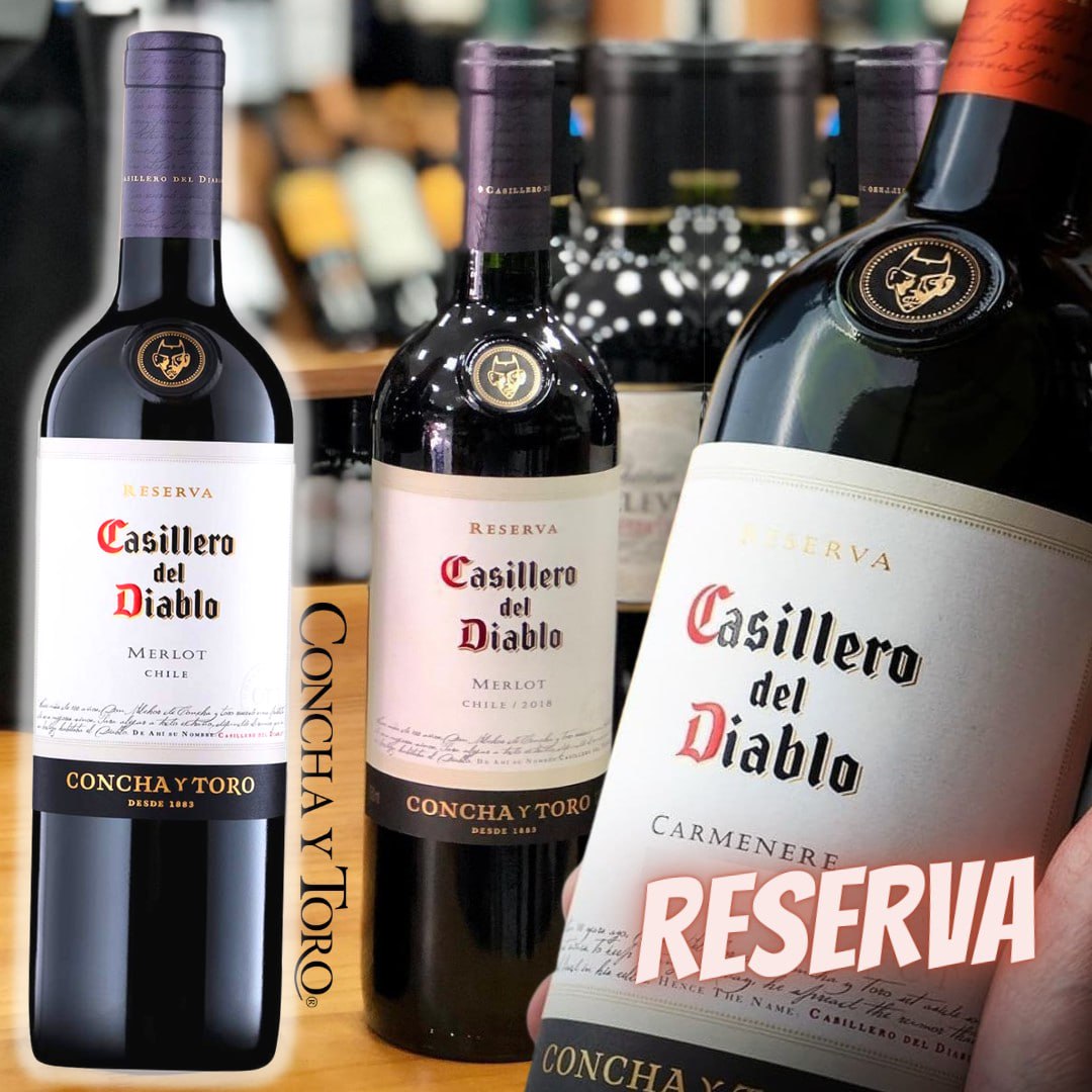 Vinho Chileno Casillero Del Diablo Merlot 750ml na Amazon