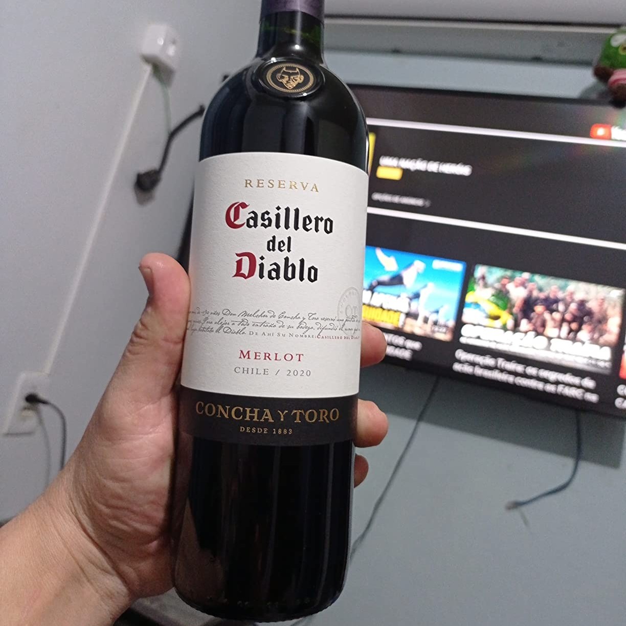 Vinho Chileno Casillero Del Diablo Merlot 750ml na Amazon