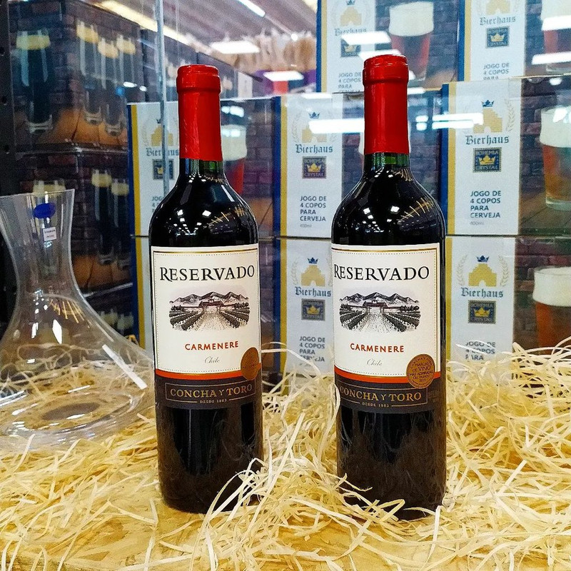 Vinho Chileno Concha y Toro Reservado Carmenere 750ml na Amazon