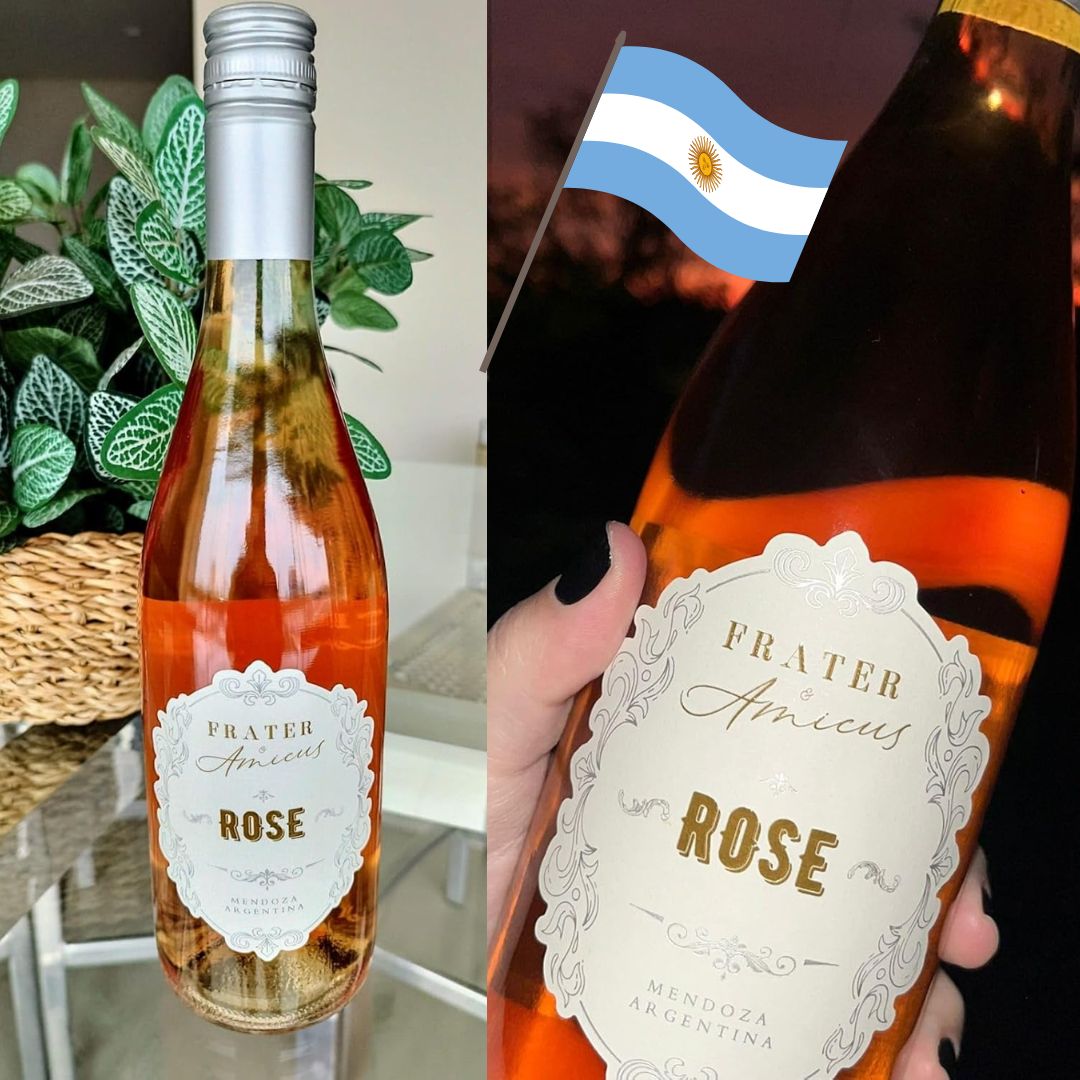Vinho Rose Argentino Frater & Amicus 750ml. 60% Malbec e 40% Cabernet Sauvignion na Amazon