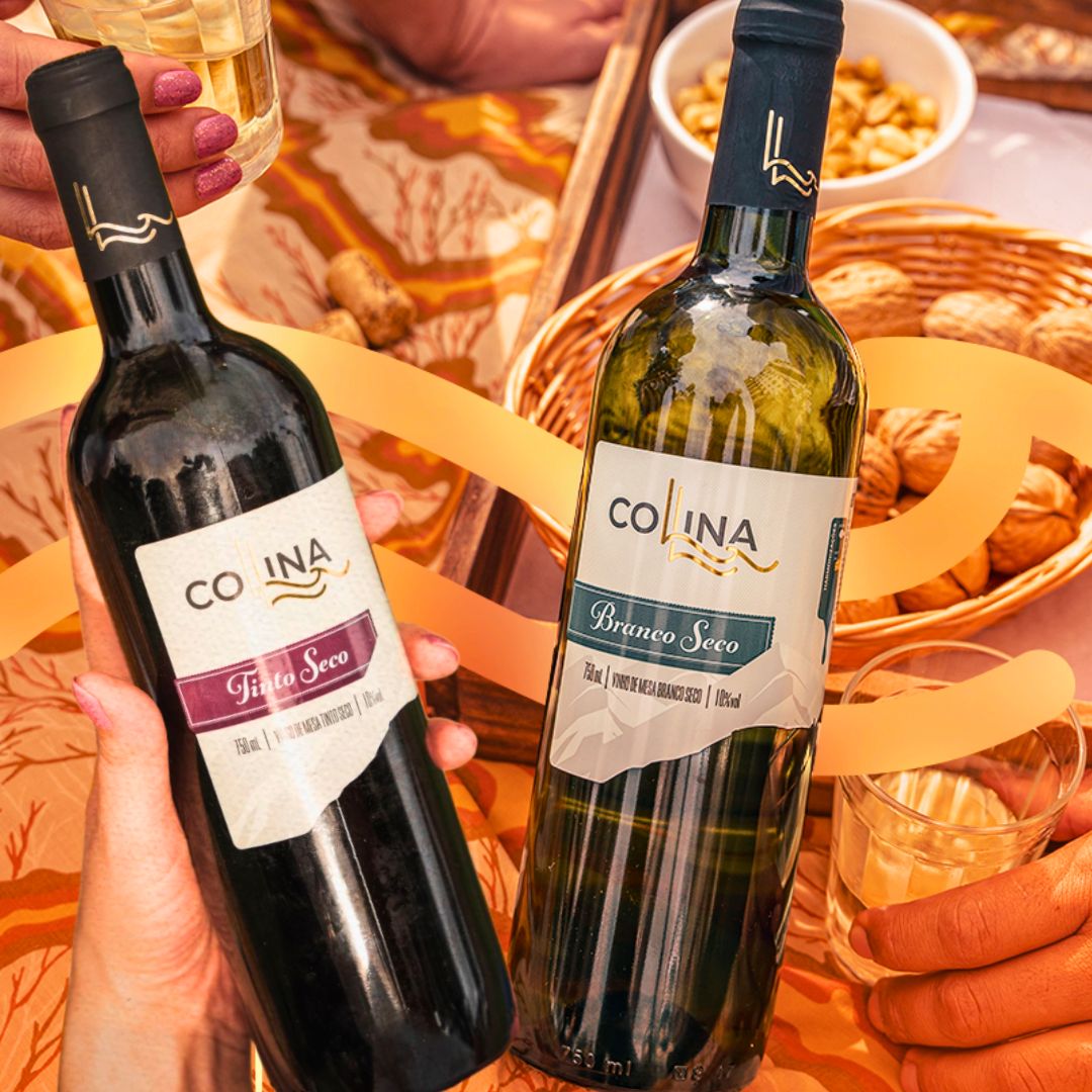 Vinho Tinto Seco e Branco Suave Collina 750 Ml na Amazon