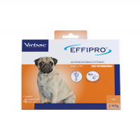 Virbac Effipro Antipulgas E Carrapatos Para Cães De 2 Kg A 10 Kg Com 4 Pipetas na Amazon