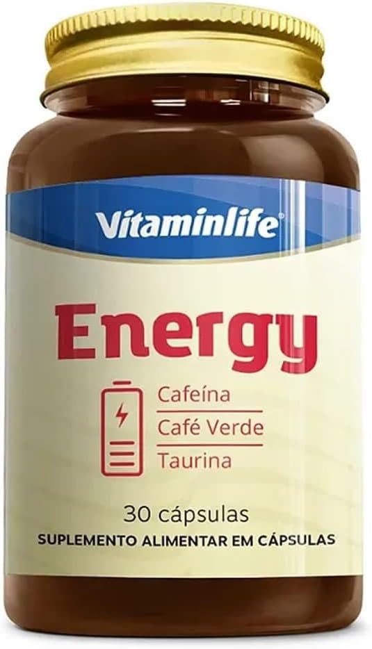Vitaminlife Energy (200Mg Cafeína + Café Verde + Taurina) 30 Cáps na Amazon