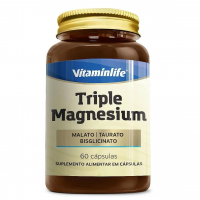 Vitaminlife Triple Magnesium 260Mg (Malato + Taurato + Bisglicinato) 60 Cáps na Amazon
