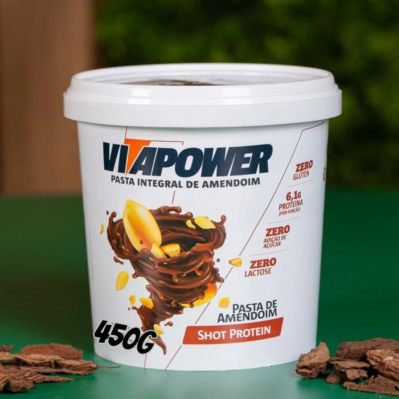 VitaPower Pasta De Amendoim Integral – 450G Cookies And Cream – Vitapower na Amazon