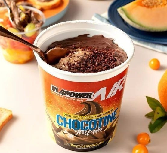 Vitapower – Pasta de Amendoim Aerada – 280g – Chocotine Trufada na Amazon