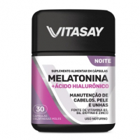 Vitasay Noite Melatonina + Acido Hialurônico 30 Cápsulas na Pague Menos