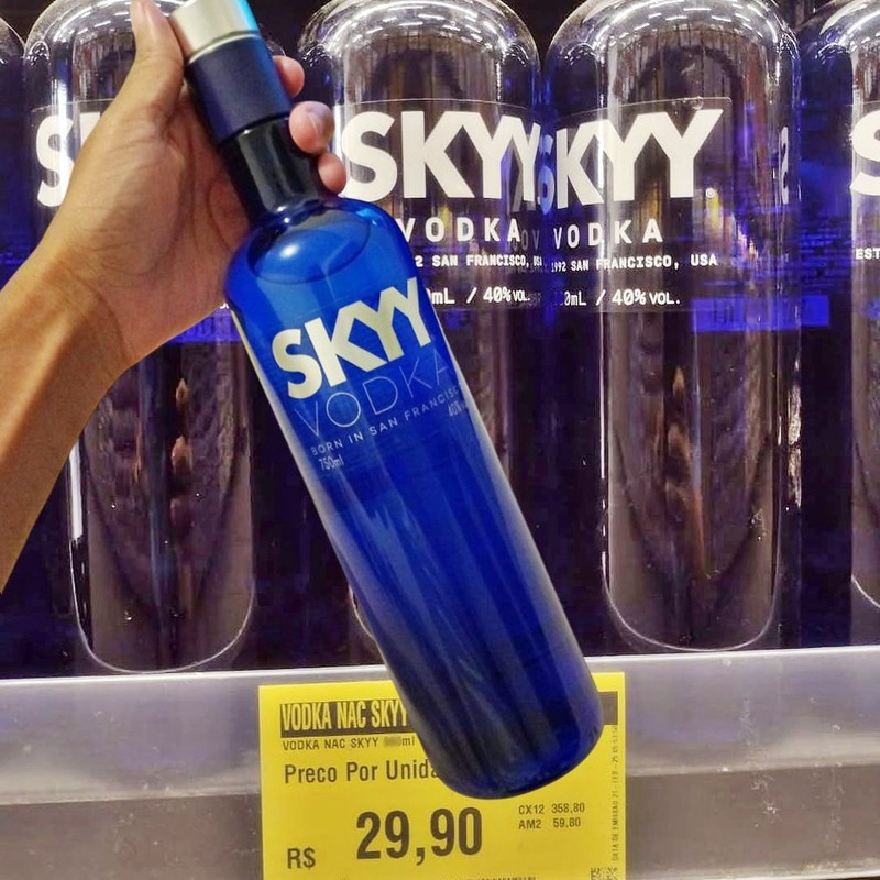 Vodka Skyy 750ml na Amazon