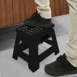 Vonder Banqueta Plástica Dobrável Preta Altura 220 Mm na Amazon