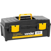 Vonder, Caixa Plástica Para Ferramentas, Preta E Amarela, Com 1 Bandeja, Vd 4038. na Amazon