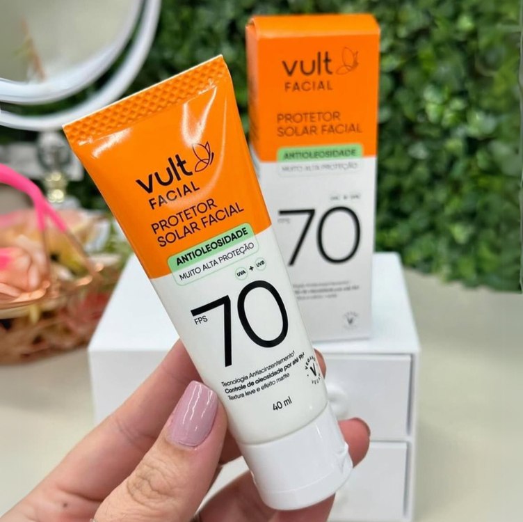 VULT PROTETOR SOLAR FACIAL FPS 70 40ml na Amazon