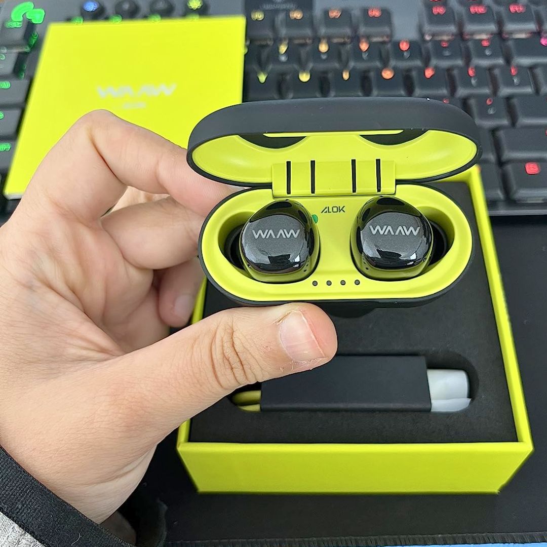 WAAW by ALOK Fone de Ouvido MOB 100EB sem Fio Bluetooth, Intra-Auricular com Microfone e Toque inteligente na Amazon