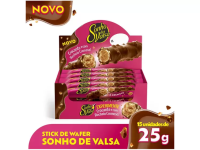 Wafer Recheado Chocolate Lacta Stick Sonho de Valsa 375g Display com 15 Unidades na Magazine Luiza