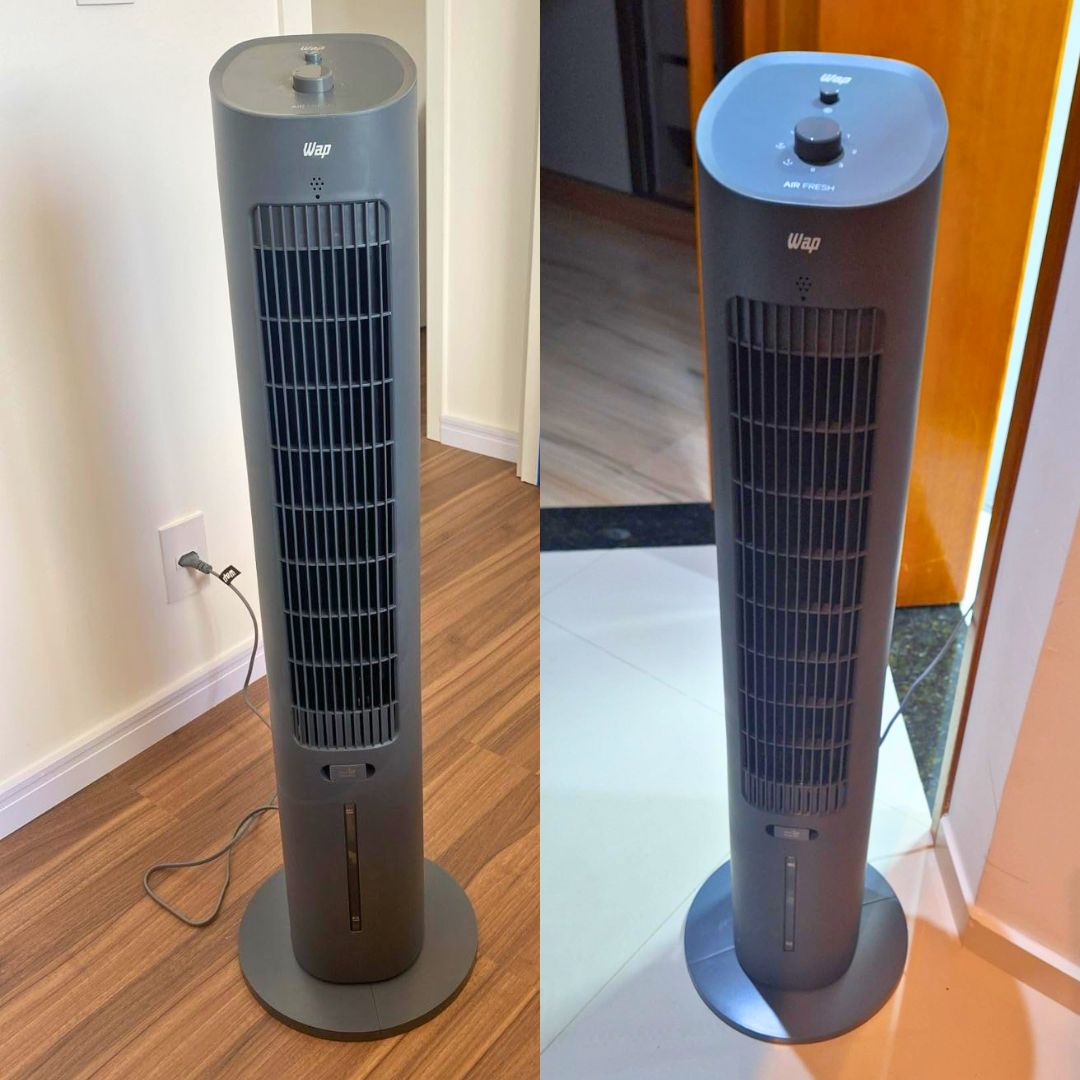 WAP Climatizador de Ar AIR FRESH 4 em 1, com Reservatório para Essência e 3 Níveis de Velocidades, Baixo Ruído, 90W na Amazon