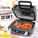 WAP Fritadeira Elétrica Air Fryer Barbecue Digital 12 em 1 com 4 Níveis de Temperatura e Painel Digital Antiaderente 1700W WAP AIRFRY 10L 127V na Amazon
