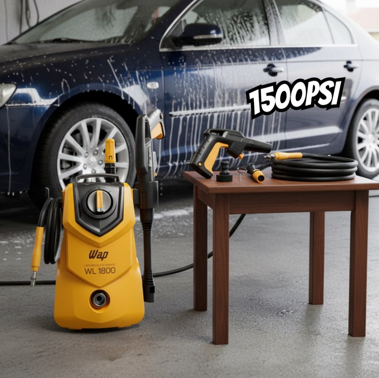 WAP Lavadora de Alta Pressão WL 1800 360L/h Portátil, com Jato em Leque e Concentrado 1500psi 1400W na Amazon