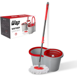 WAP MOP GIRATÓRIO Esfregão Multiuso para Limpeza Balde Centrífuga 14 Litros 360° Cabo Ajustável na Amazon
