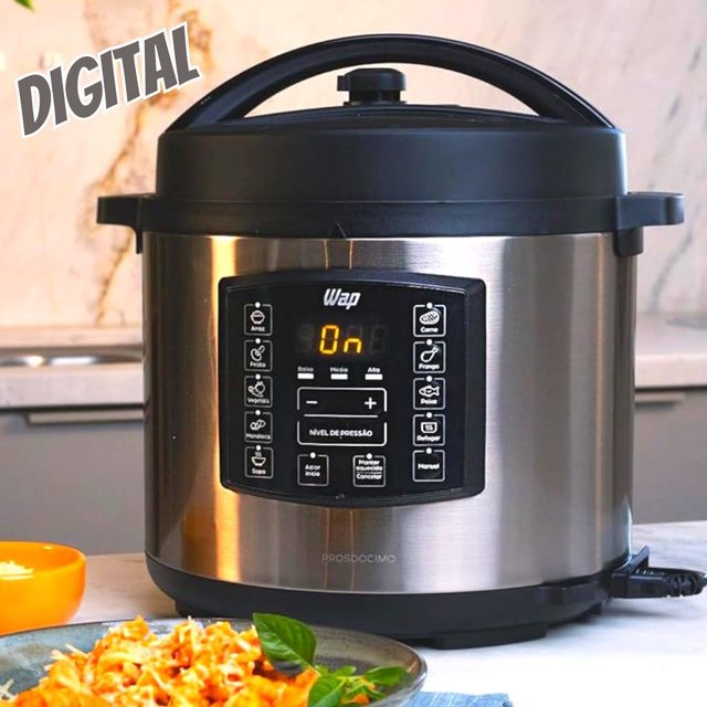 WAP Panela de Pressão Elétrica Inox 1000W com Painel Digital – WAP WPPE1 na Amazon