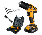 WAP Parafusadeira e Furadeira à Bateria 12V BPF-12K3, Kit de 13 Acessórios e Maleta, Empunhadura Emborrachada, Bivolt na Amazon