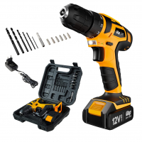 WAP Parafusadeira E Furadeira A Bateria Li-Ion 12V Bpf 12K3 Carregador Bivolt Sem Fio Com Maleta E Kit na Amazon