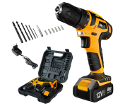 WAP Parafusadeira E Furadeira A Bateria Li-Ion 12V Bpf 12K3 Carregador Bivolt Sem Fio Com Maleta E Kit De 13 Acessórios na Amazon