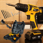 WAP Parafusadeira E Furadeira A Bateria Li-Ion 12V Bpf 12K3 Carregador Bivolt Sem Fio Com Maleta E Kit De 13 Acessórios na Amazon