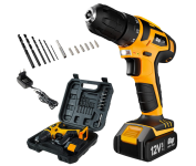 WAP Parafusadeira E Furadeira A Bateria Li-Ion 12V Bpf 12K3 Carregador Bivolt Sem Fio Com Maleta E Kit De 13 Acessórios na Amazon