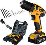 WAP Parafusadeira E Furadeira A Bateria Li-Ion 12V Bpf 12K3 Carregador Bivolt Sem Fio Com Maleta E Kit De 13 Acessórios na Amazon