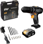 WAP Parafusadeira E Furadeira Com Impacto Bpfi 12K4 A Bateria Li-Íon De 12V Torque 18 Níveis Sem Fio Maleta E Kit De 13 Acessórios Bivolt na Amazon
