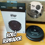 WAP ROBOT W90 – Aspirador de Pó Robô, Automático 3 em 1 Varre, Aspira, Passa Pano, MOP para Limpeza, 30W, Bateria Recarregável, Bivolt, Preto na Amazon