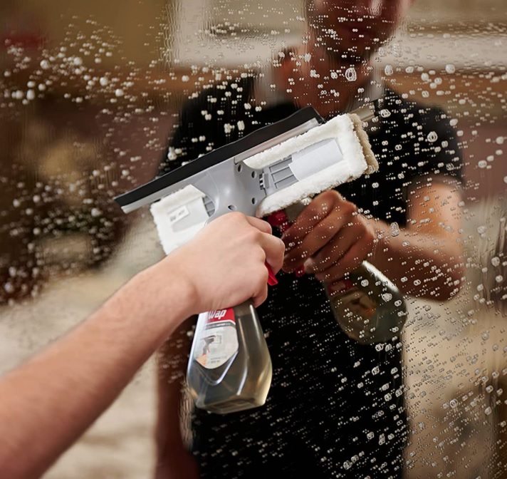 WAP Rodo Limpa Vidros 3 em 1 MOP Spray com Reservatório 300 ml Multiuso com Refil Pano de Microfibra na Amazon