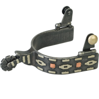 Weaver Leather Espora  Com Acabamento Asteca De Prata Alemã E Pontos De Cobre na Amazon