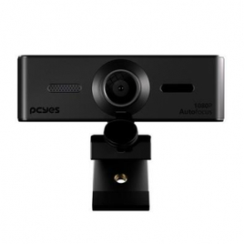 Webcam Pcyes Raza 1080P 60FPS com Microfone Integrado Foco Automático Preto - FHD-03 na KaBuM!