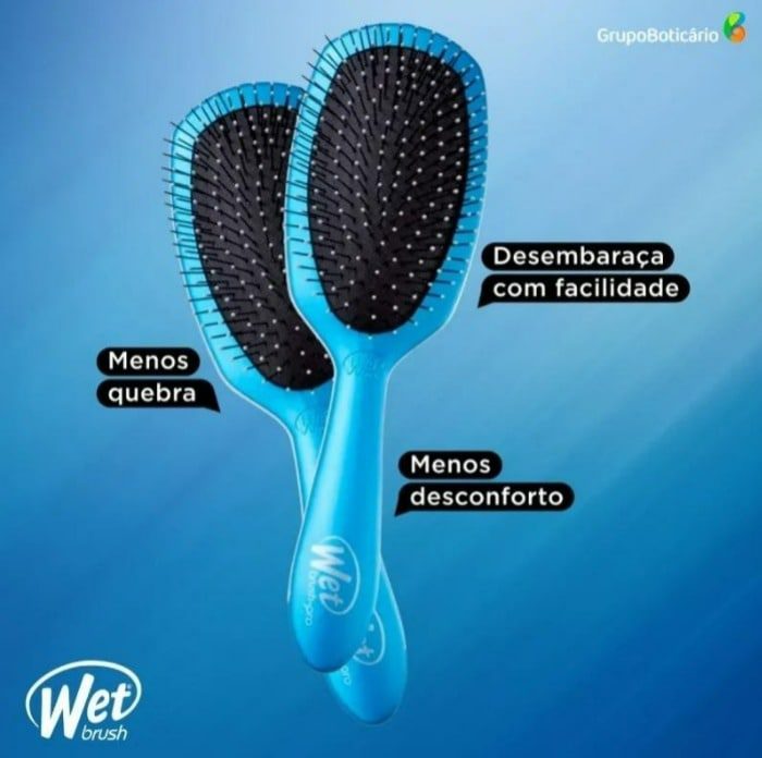 Wet Brush Pro Epic Professional Deluxe Detangler Azul – Escova de Cabelo na Casas Bahia