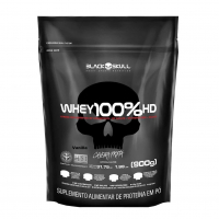 Whey 100% Hd - 900G Refil Baunilha, Black Skull na Amazon