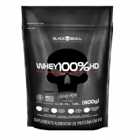 Whey 100% Hd - 900G Refil Baunilha, Black Skull na Amazon