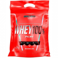 Whey 100% Pure 1,8kg Pouch Integralmedica - Morango na Amazon