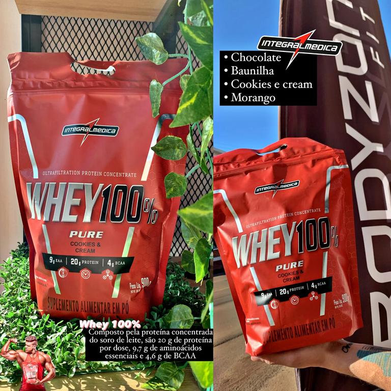 Whey 100% Pure 900g Pouch Integralmedica na Amazon