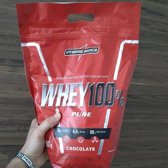 Whey 100% Pure Refil Chocolate, IntegralMedica, 907g na Amazon