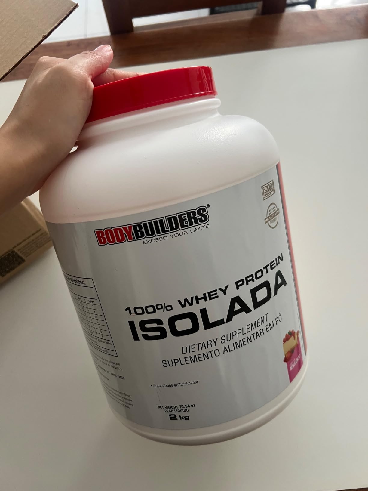 Whey Protein 100% Isolada Baunilha 2kg – Bodybuilders na Amazon