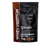 Whey Protein Concentrado 1Kg Chocolate Belga Soldiers Nutrition na Mercado Livre