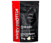 Whey Protein Concentrado 1Kg – Natural – 100% Puro Importado – Soldiers Nutrition na Amazon