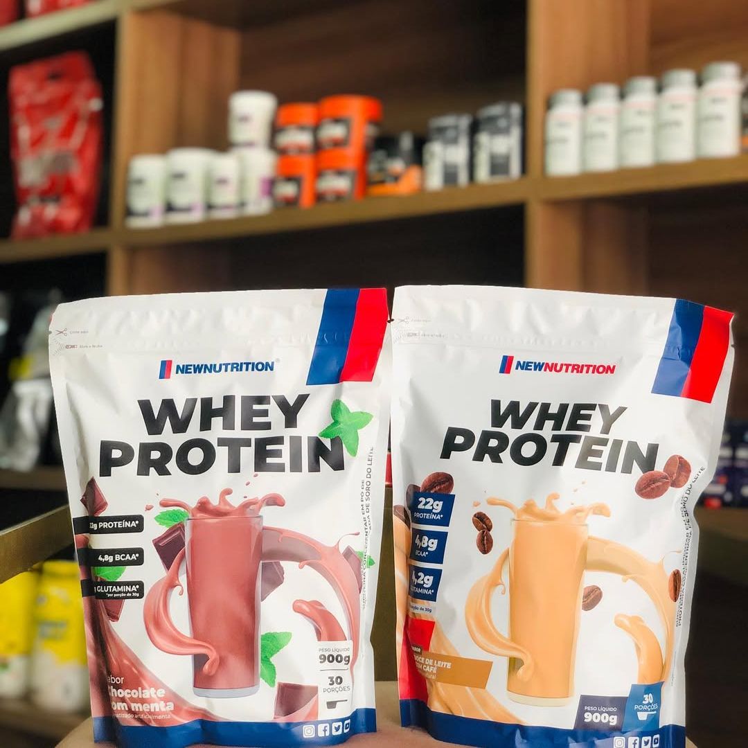 Whey Protein Concentrado 900g Baunilha NewNutrition na Amazon